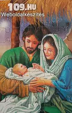 Karácsonyi kirakó-Megszületett Jézus